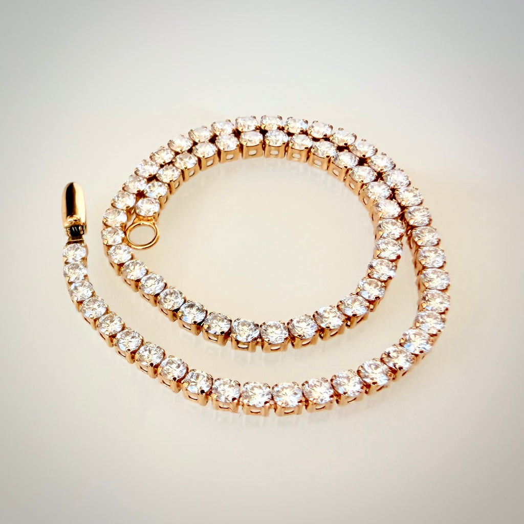 14k timantti tennisrannekoru 3,30 ct – IGI – D–E VVS