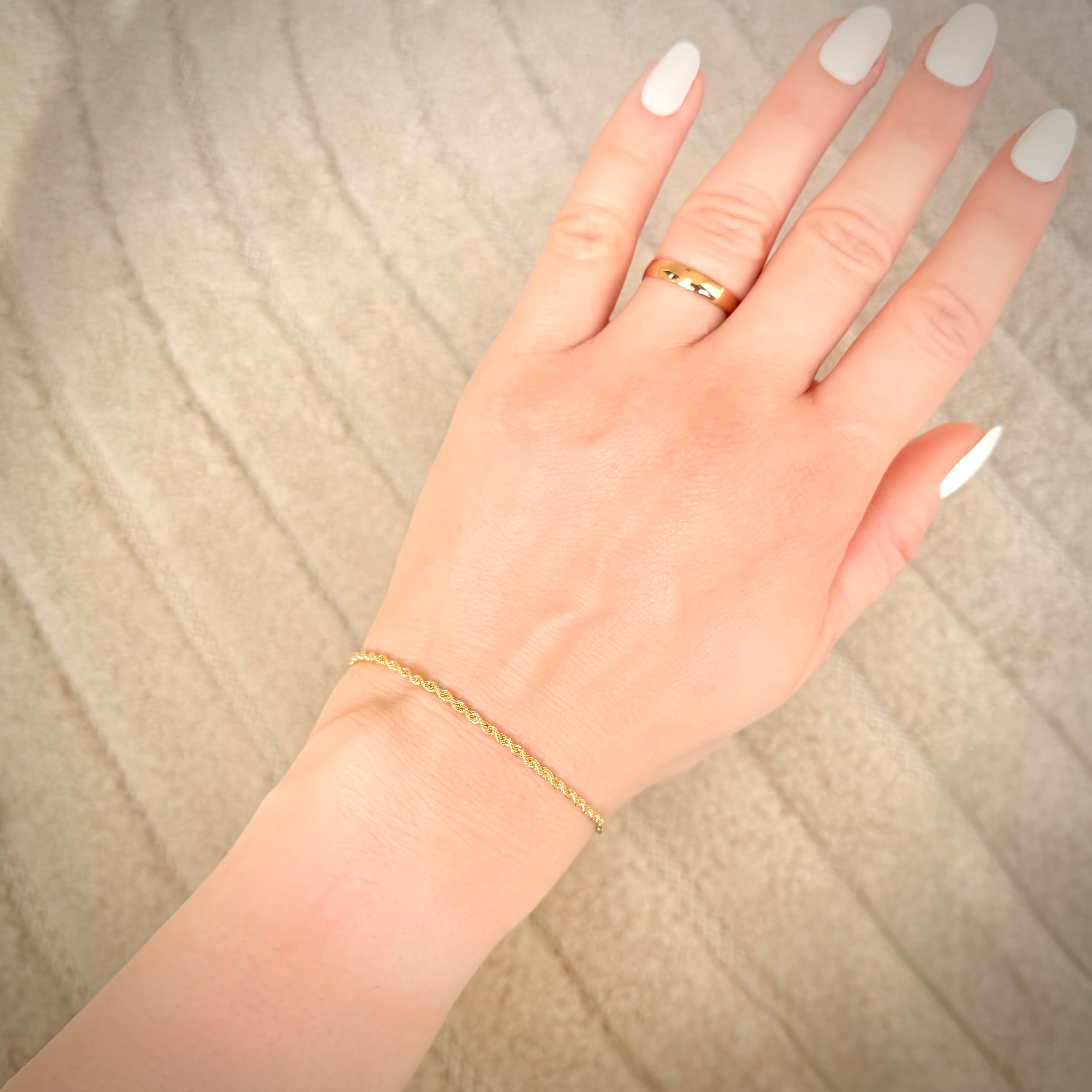 18K italialainen Funetta-rannekoru – 20,5 cm