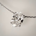 1,54 ct Oval Cut -timanttikaulakoru – D/VS1 – 14K valkokulta – IGI