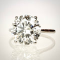 4,01 ct solitaire-timanttisormus etuviistosta