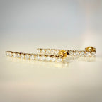 1,90 ct timanttirivikorvakorut – 14K keltakulta – D–E/VVS – IGI