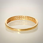 0,19 ct luonnontimantti-stackring 14K kultaa | Italia kuva takaa