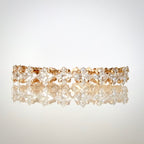 1,71 ct Princess eternity-timanttisormus edestä