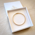 18K keltakultainen joustava mesh-rannekoru – Made in Italy rasiassa