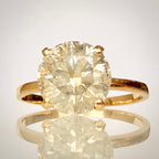 Luonnontimanttisormus noin 2,51 ct – Solitaire – 18K keltakulta alaviisto