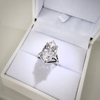 8,19 ct Marquise Cut -timanttisormus rasiassa
