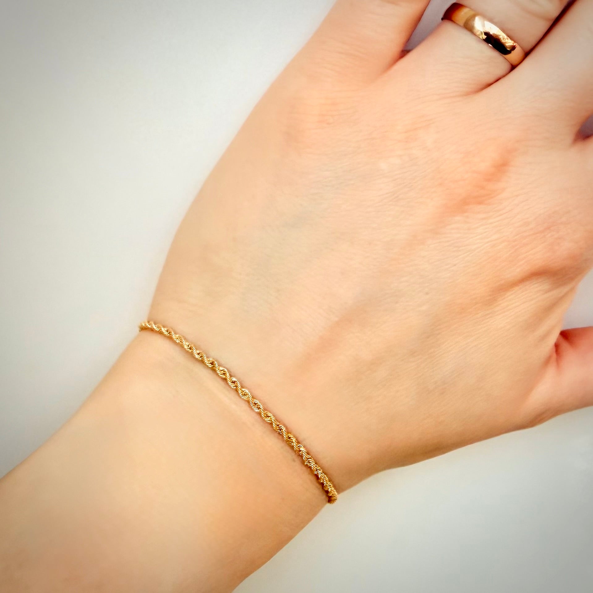 18K italialainen Funetta-rannekoru – 20,5 cm