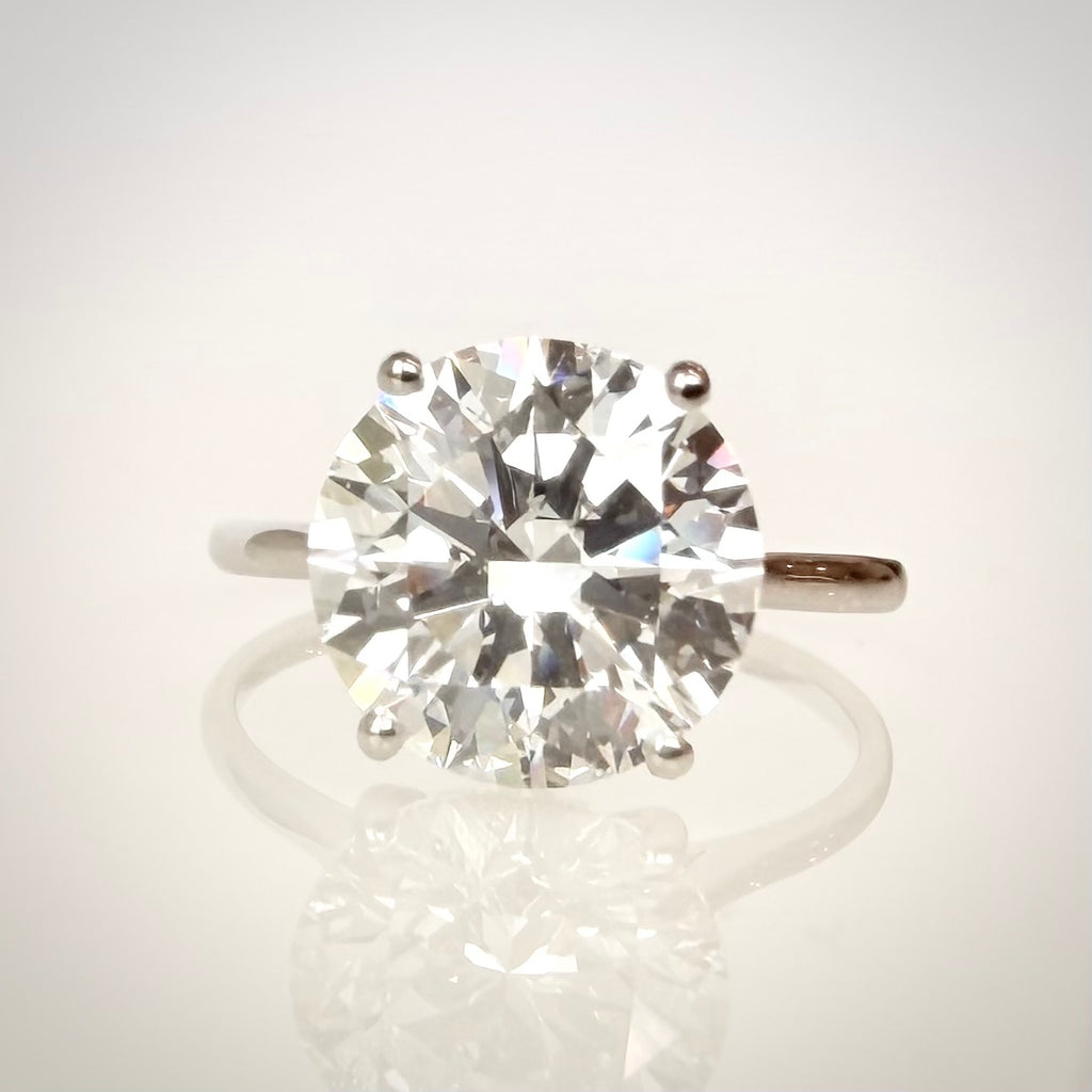 4,01 ct solitaire-timanttisormus edestä 2