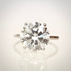 4,01 ct solitaire-timanttisormus edestä 2