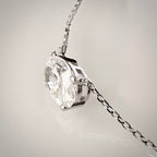 1,45 ct Oval Cut -timanttikaulakoru – E/VS1 – 14K valkokulta – IGI