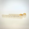 1,90 ct timanttirivikorvakorut – 14K keltakulta – D–E/VVS – IGI