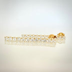 1,90 ct timanttirivikorvakorut – 14K keltakulta – D–E/VVS – IGI
