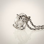 1,54 ct Oval Cut -timanttikaulakoru – D/VS1 – 14K valkokulta – IGI