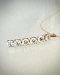 14K Timanttiriipus 1,08 ct & 18K Kultaketju