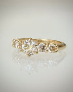 Luonnontimanttisormus 0,87 ct 14K keltakulta