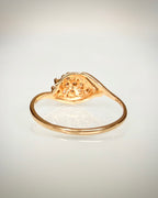 Vintage 14K kultainen timanttisormus 0,20 ct