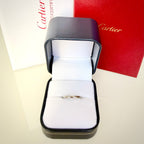 Cartier vintage platinasormus Pt950 – 1,9 mm – sertifikaatti & rasia