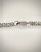 14K valkokultainen tennisrannekoru 3,27 ct