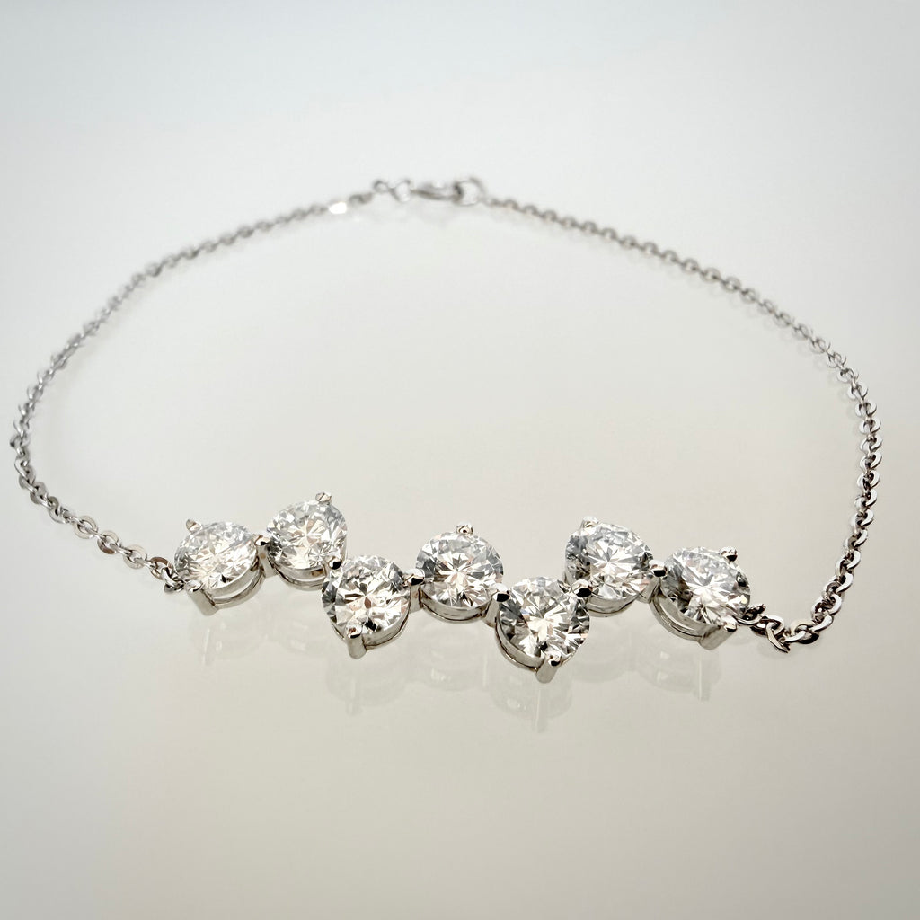 14 kt valkokultainen timanttirannekoru 2,63 ct – HRD