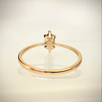 0,60 ct luonnontimanttisormus 14k keltakulta