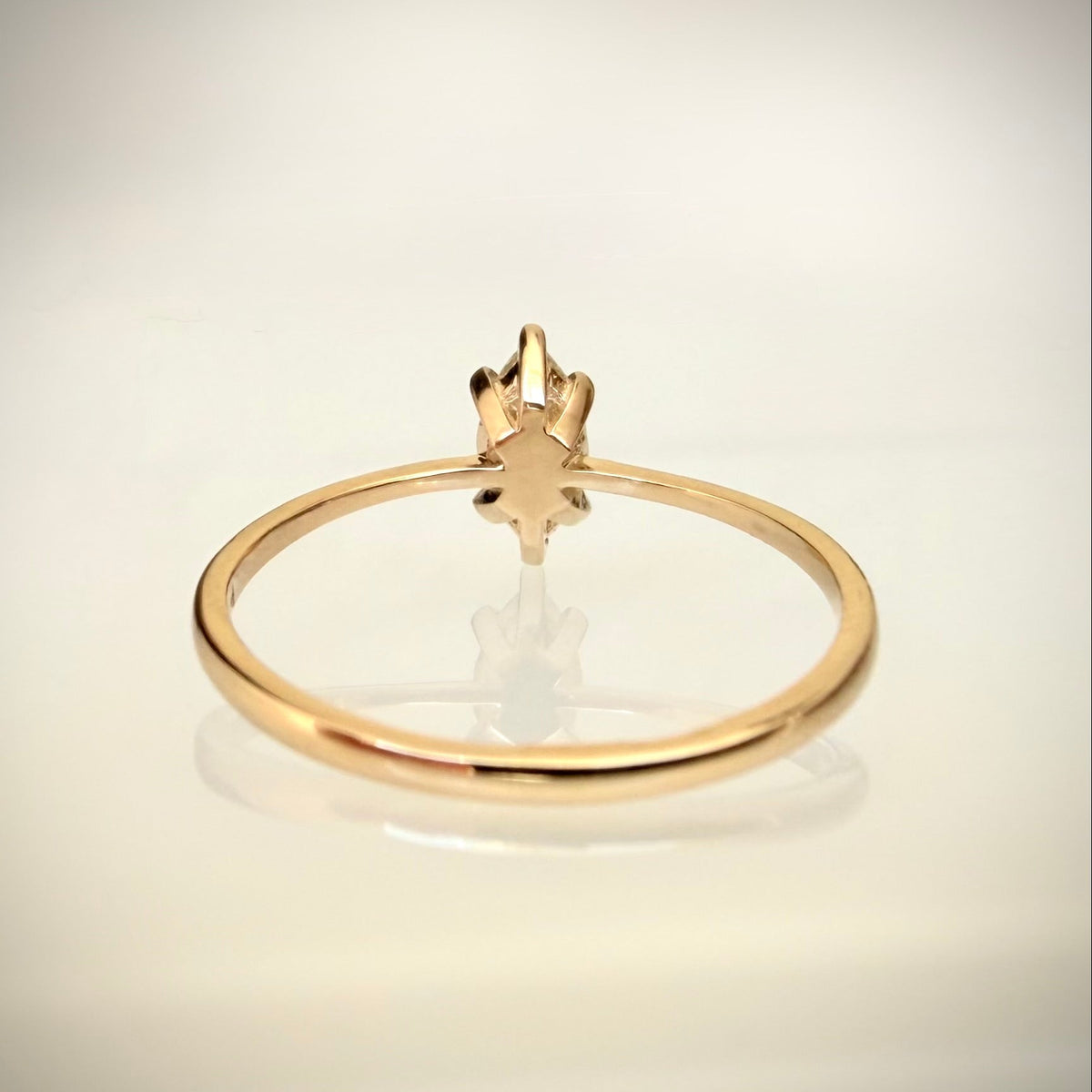0,60 ct luonnontimanttisormus 14k keltakulta