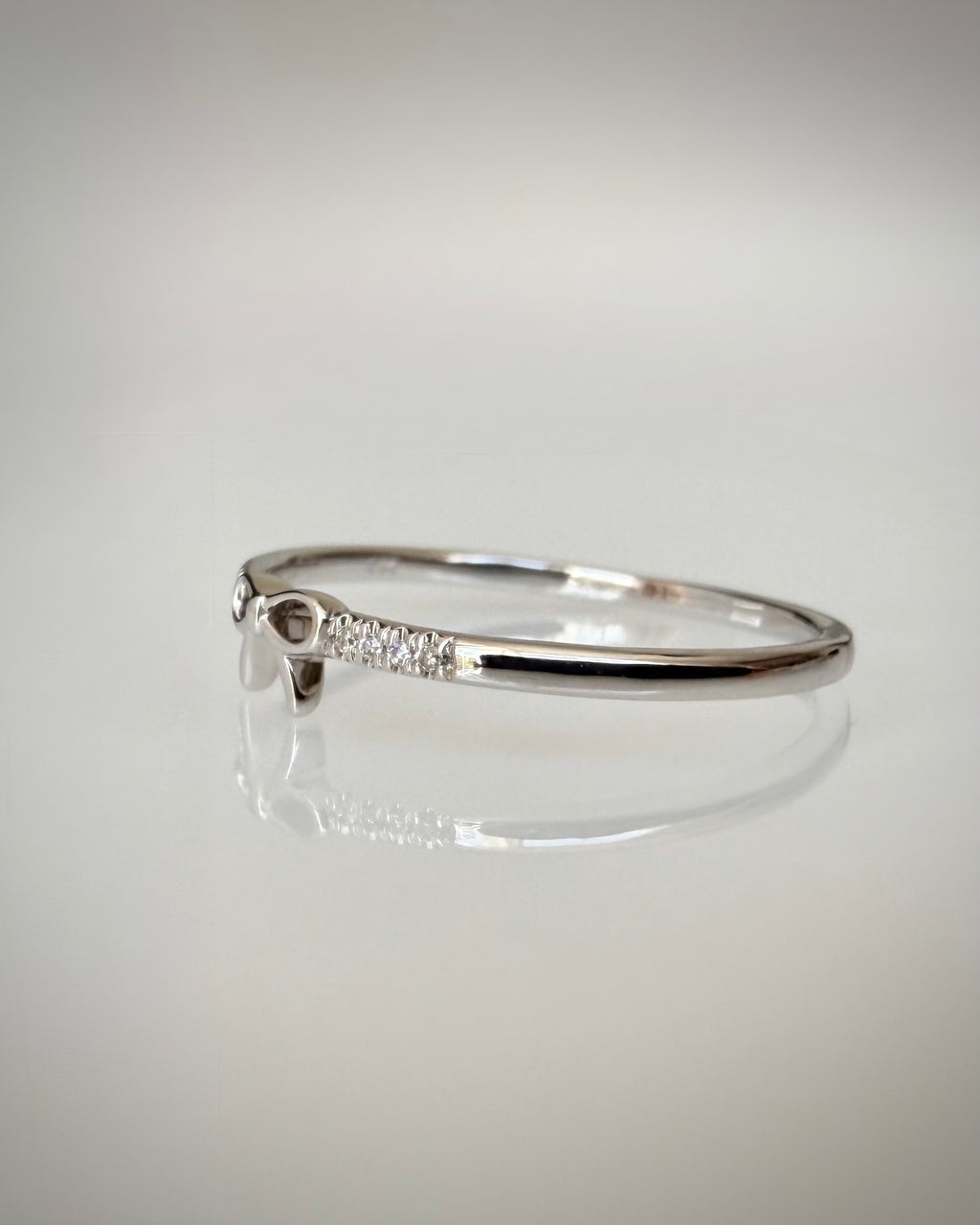 14K rusetti timanttisormus 0,02 ct | Luonnontimantit | Valkokulta