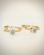 14K kultaiset luonnontimanttikorvakorut 0,22 ct