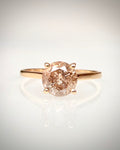 1,05 ct luonnontimanttisormus Fancy Deep Yellow Brown 14K keltakulta