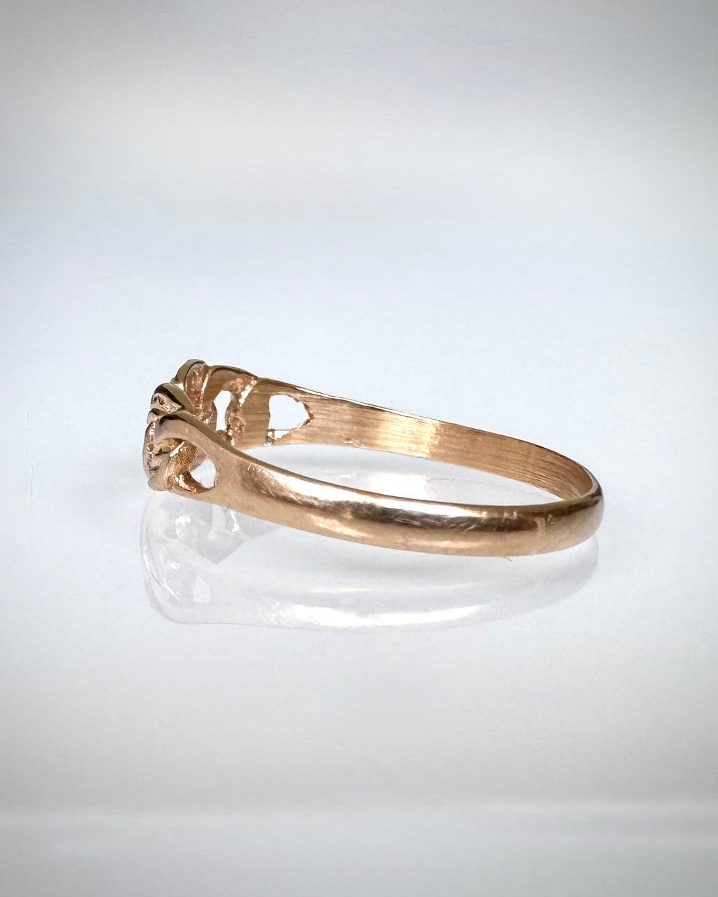 14k kaksivärinen vintage-ketjusormus
