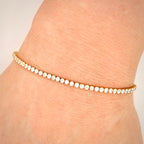 14k timantti tennisrannekoru 3,30 ct – IGI – D–E VVS