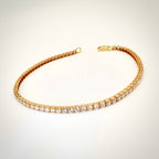 14k timantti tennisrannekoru 3,30 ct – IGI – D–E VVS