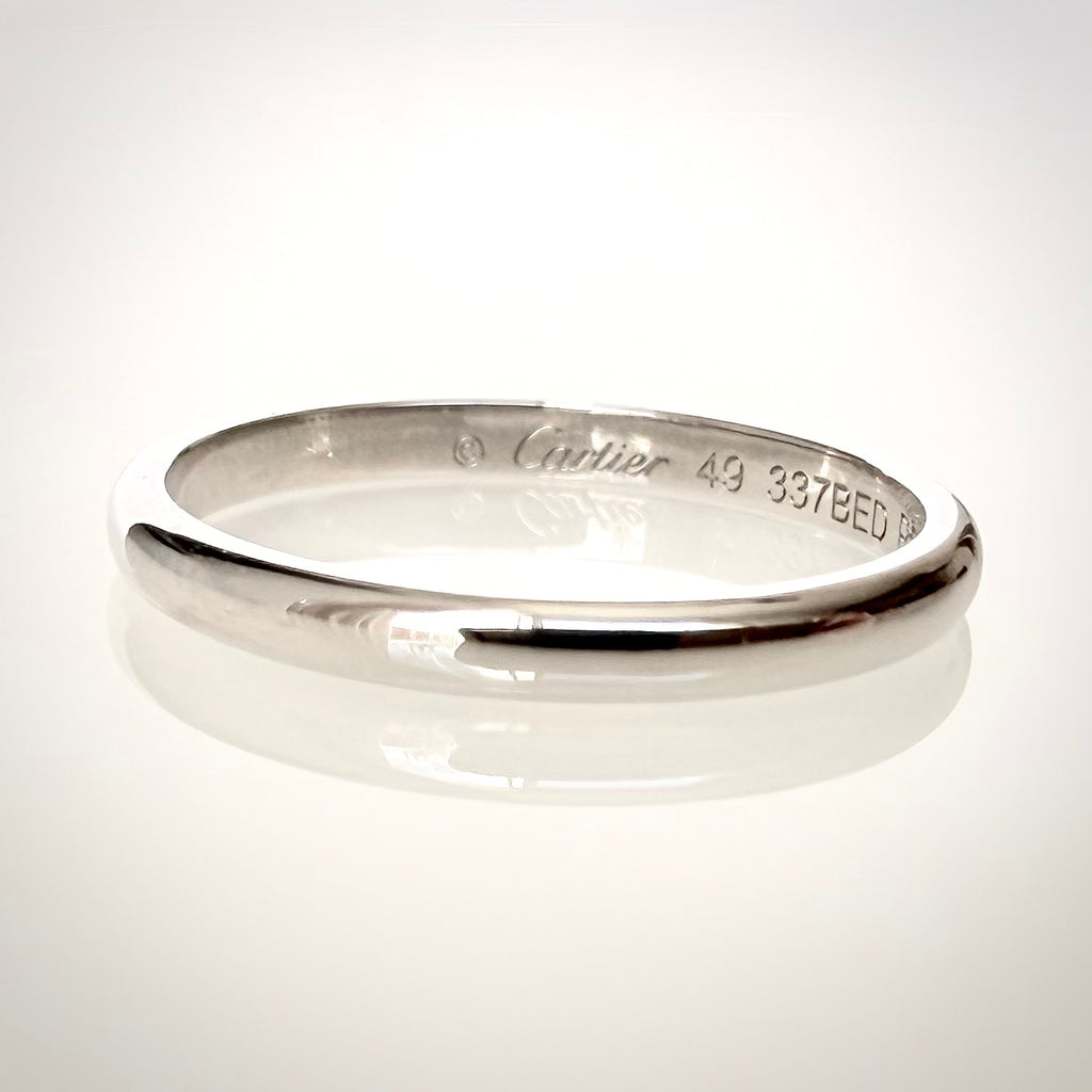 Cartier vintage platinasormus Pt950 – 1,9 mm – sertifikaatti & rasia