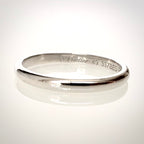 Cartier vintage platinasormus Pt950 – 1,9 mm – sertifikaatti & rasia