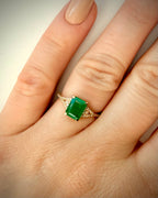 14k luonnonsmaragdisormus 1,61 ct