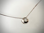 18k valkokultainen timanttikaulakoru 0,03 ct