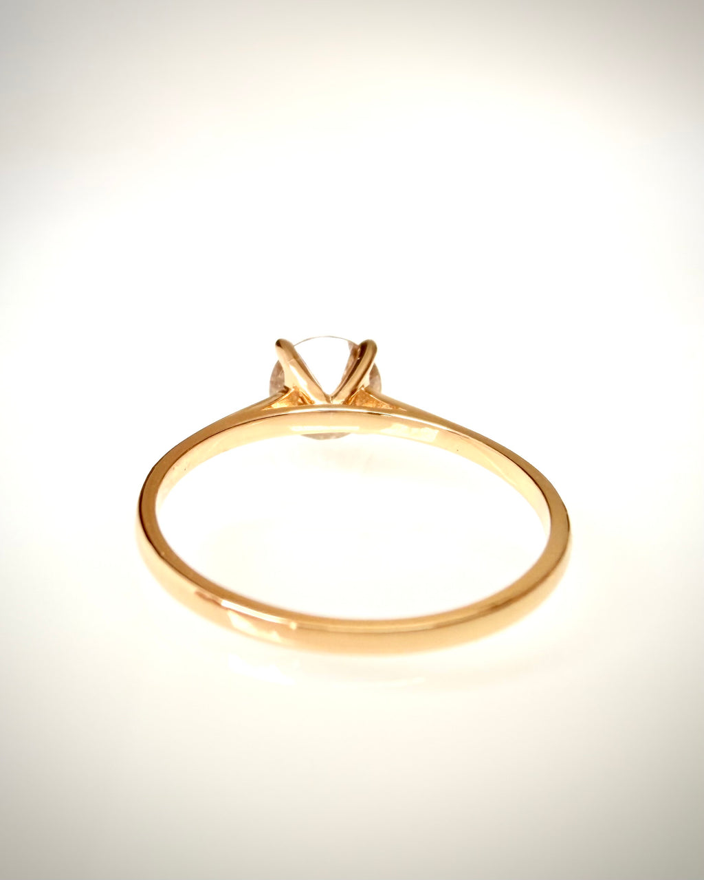 1,05 ct luonnontimanttisormus Fancy Deep Yellow Brown 14K keltakulta