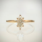 0,60 ct luonnontimanttisormus 14k keltakulta