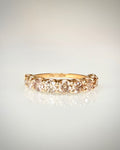 14K kultainen timanttirivisormus 1,99 ct – Light Champagne