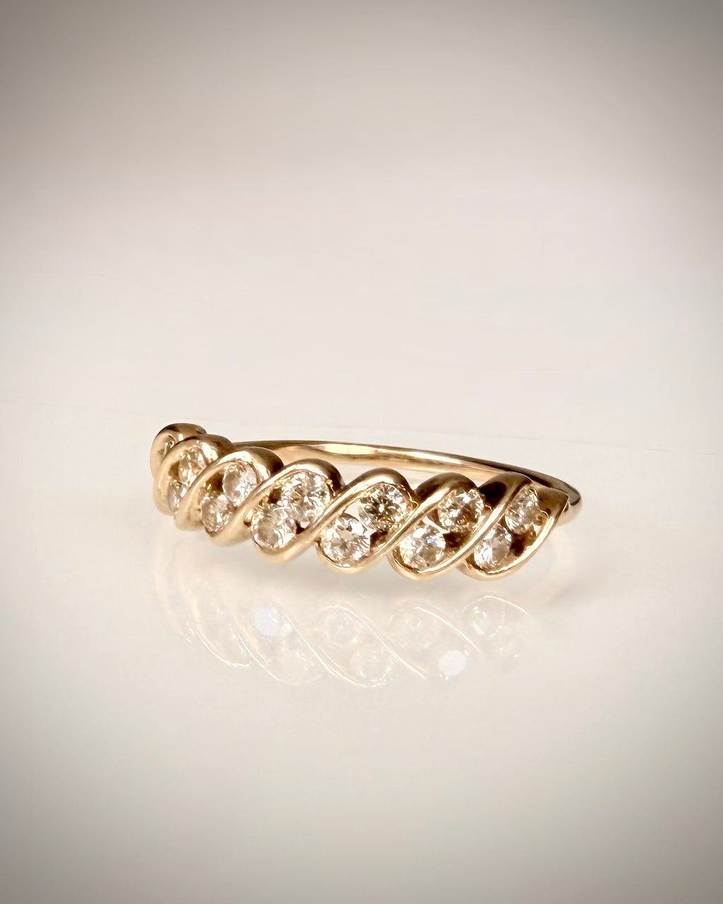 18k Vintage Timanttisormus 0,50 ct