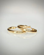 14K kultaiset rengaskorvakorut 13 mm