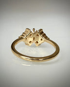 Timanttisormus 1,02 ct Light Champagne 14k keltakulta