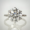 3,09 ct solitaire-timanttisormus – E VS1 Triple Excellent – 18K valkokulta