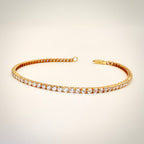 14k timantti tennisrannekoru 3,30 ct – IGI – D–E VVS