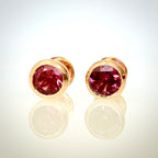 14K keltakultaiset luonnonturmaliinikorvakorut 2,12 ct – Pink Tourmaline – HRD Antwerp