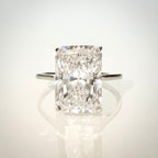18K valkokultainen statement-timanttisormus 5,06 ct – Radiant – F/VS1 – IGI