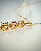 14K Timanttiriipus 1,08 ct & 18K Kultaketju