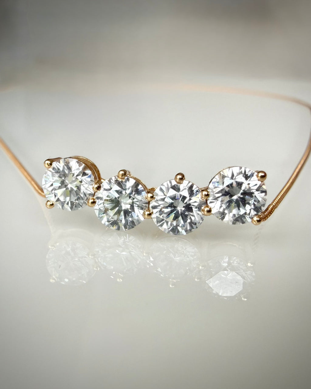 Timanttikaulakoru 2,29 ct 14k keltakulta