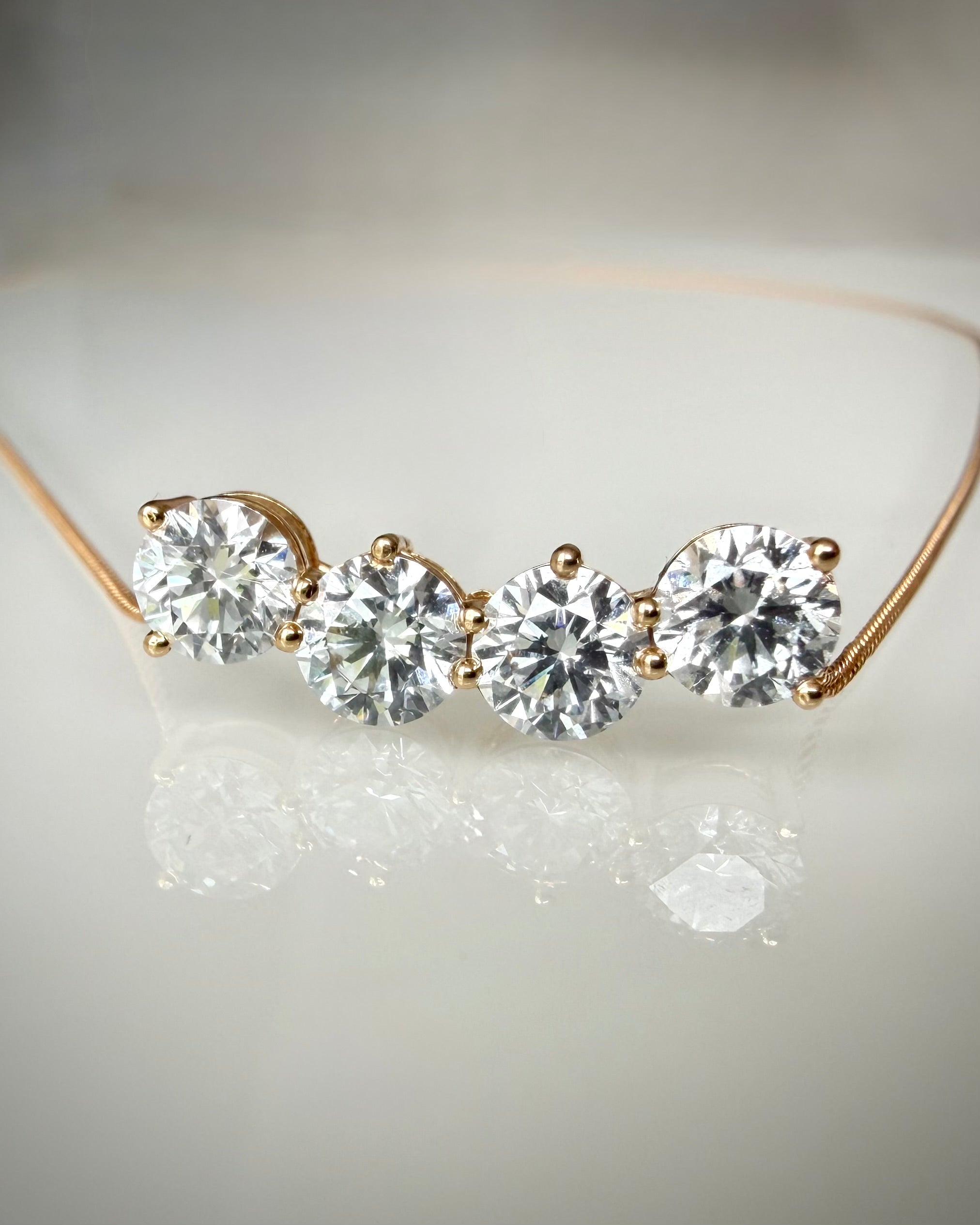 Timanttikaulakoru 2,29 ct 14k keltakulta