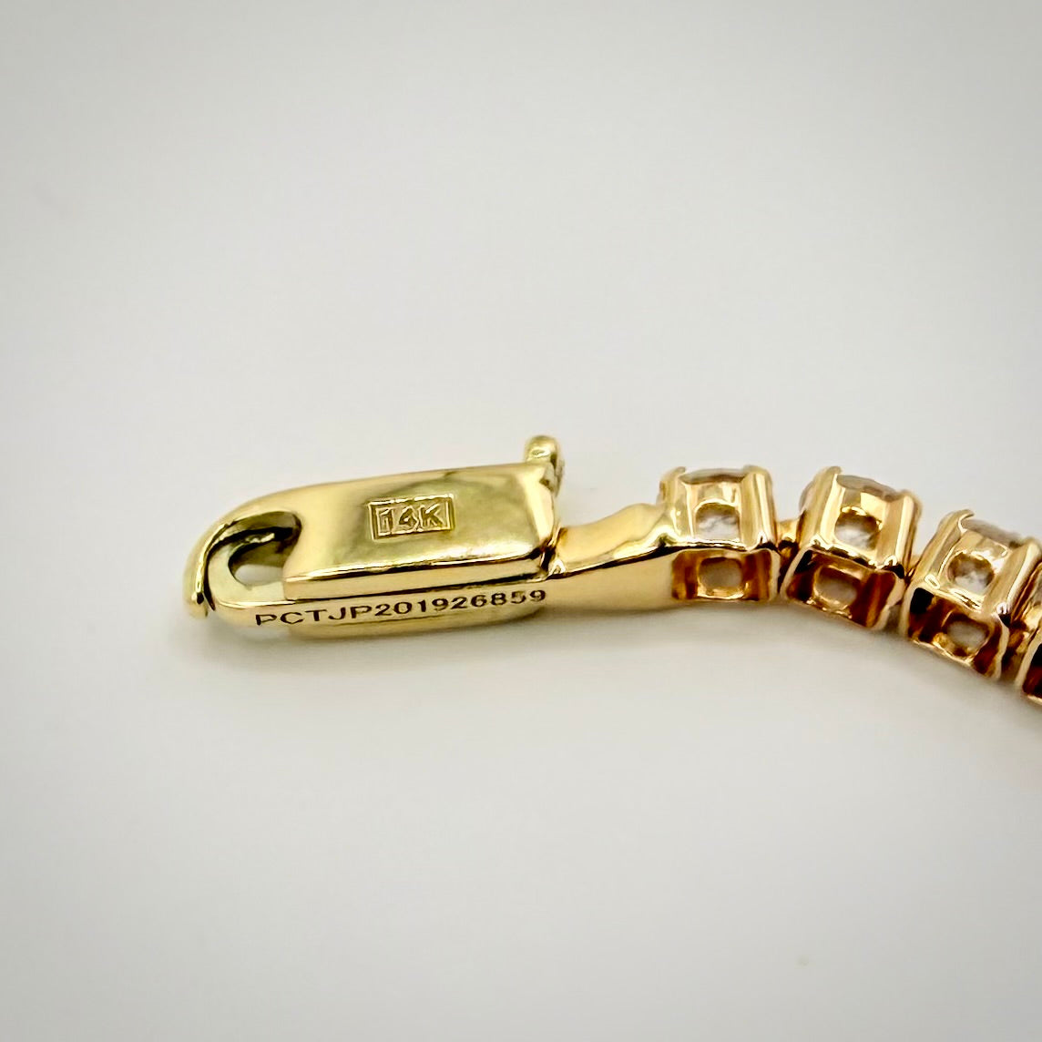 14k timantti tennisrannekoru 3,30 ct – IGI – D–E VVS