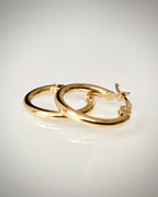 14K kultaiset rengaskorvakorut 13 mm